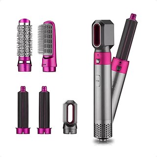 PROMOÇÃO: Escova Secador De Cabelo 5 Em 1 Multifuncional 110V (Ferro)