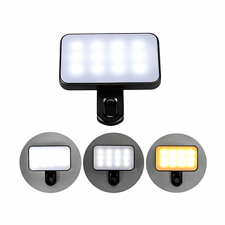 Luz De Preenchimento para fotos e vídeos RGB com clipe