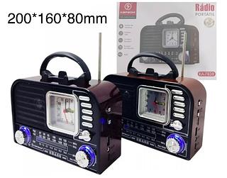 Radio retro com (RELOGIO ANALOGICO)