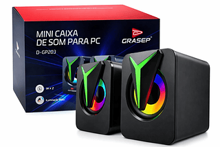 Mini Caixa de Som Gamer para PC/Notebook 6w