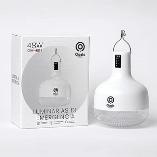 Luminária de Emergência Recarregável 48w