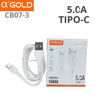 Cabo turbo 1M O´GOLD 5.0A TIPO-C