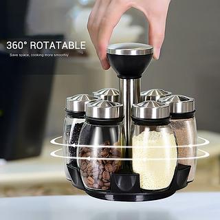 Frasco de tempero rotativa 120ML CADA frasco 6 POTES