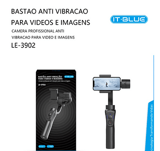 Guimbal Bastao Estabilizador Anti Vibração para vídeo e imagens