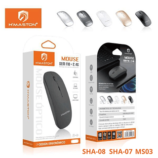 Mouse sem fio 2.4g H’MASTON