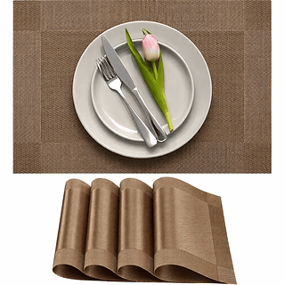 Unidade de Jogo Americano P/ Mesa de Jantar Impermeável (Envio Aleatório)