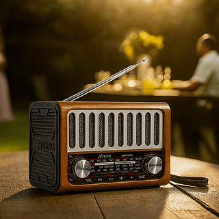 Mini Rádio Retrô Portátil Xtrad