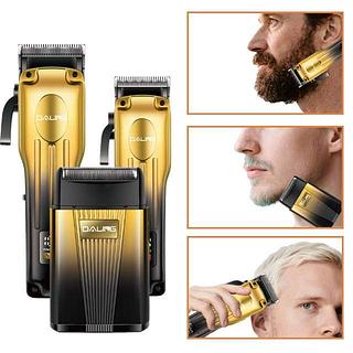 Kit Máquina de Cortar Cabelo e Barbeador 3 em 1 Daling com Display Digital