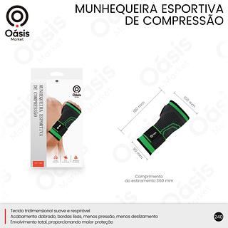 Munhequeira esportiva de compressao