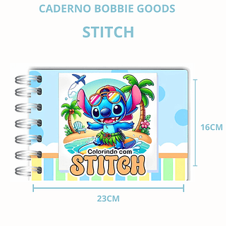 Caderno Grosso de Colorir Stitch (Bobbie Goods) AZUL GROSSO