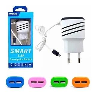 Carregador Smart Tipo-c Rápido 3.1a 2-usb (SEM EMBALAGEM)