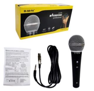 MICROFONE COM FIO METAL